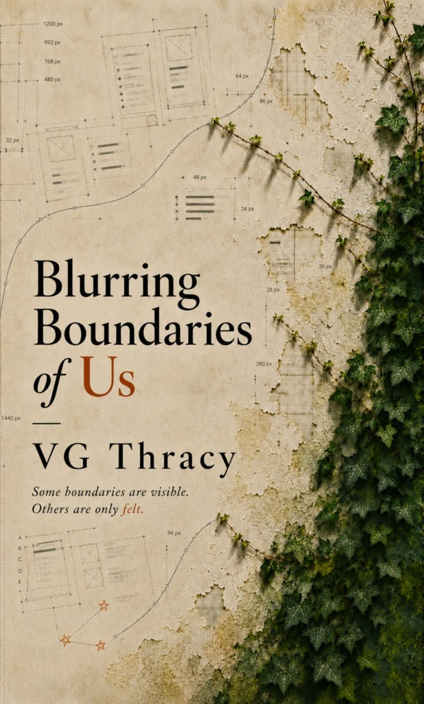 Cover of Blurring Boundaries of Us, a slow-burn psychological romance by VG Thracy